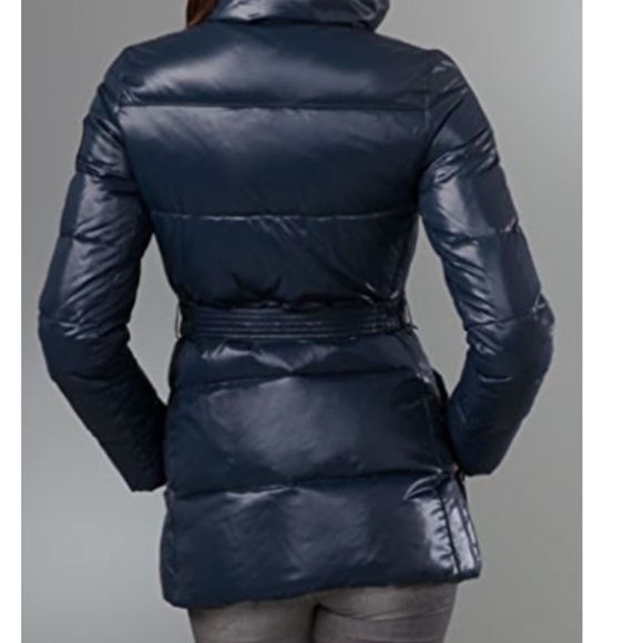 ADD Shiny down Puffy belted Coat.  Sz  4 - Picture 4 of 8